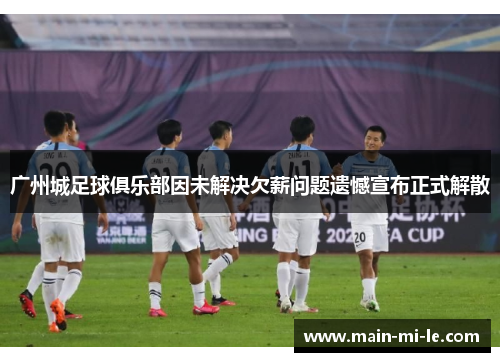 广州城足球俱乐部因未解决欠薪问题遗憾宣布正式解散
