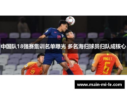 中国队18强赛集训名单曝光 多名海归球员归队成核心